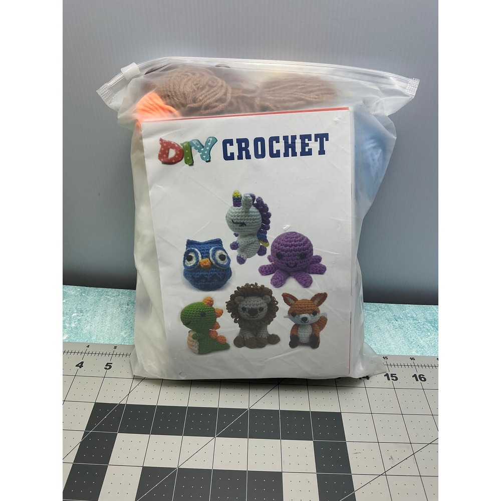 DIY Crochet Kit‎ Amigurumi Animal Crochet Set Beginners Complete Craft Project